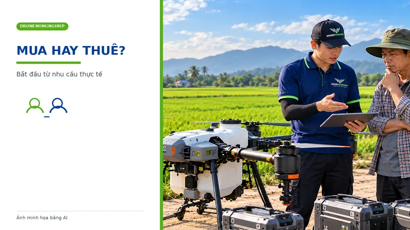 nên mua máy bay nông nghiệp tự vận hành hay thuê dịch vụ là tốt nhất?