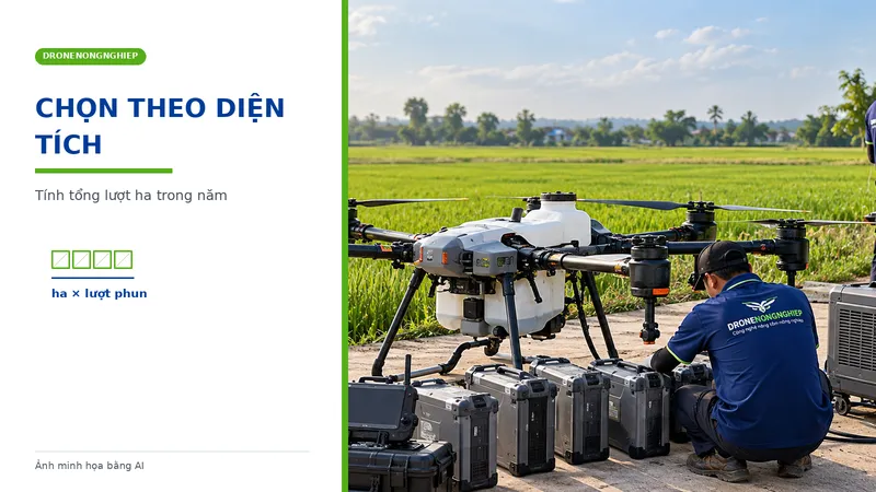 cân nhắc mua máy bay nông nghiệp hay thuê dựa trên diện tích