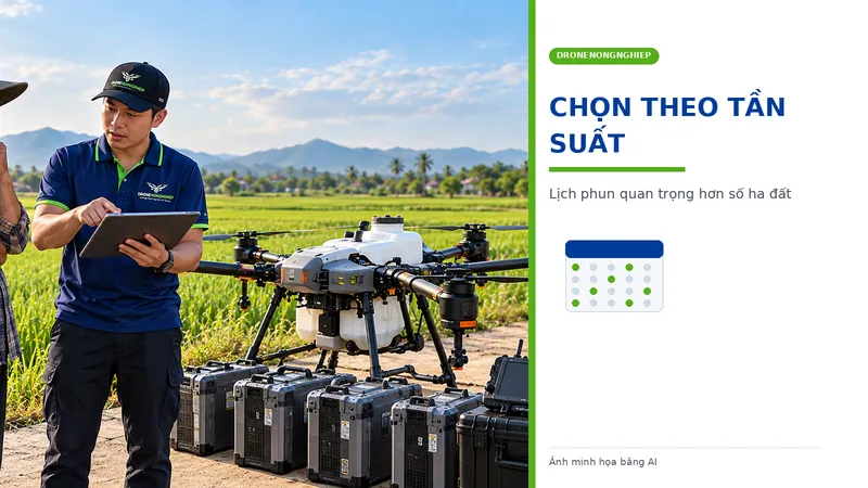 cân nhắc mua máy bay nông nghiệp hay thuê dựa trên tần suất