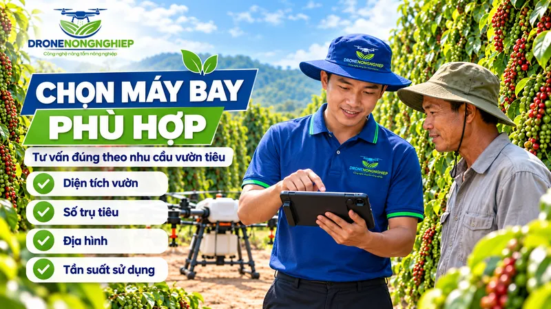 chọn đúng seri máy bay nông nghiệp để tối ưu vận hành